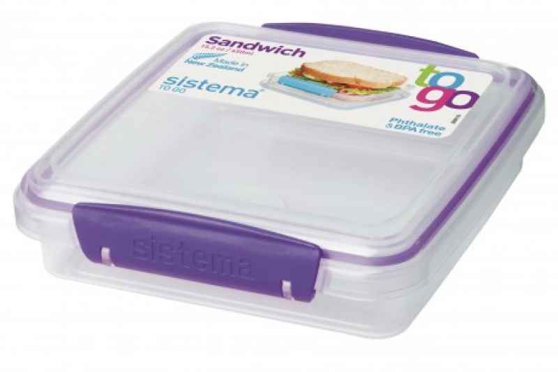 Sandwichbox To Go lila 450 ml