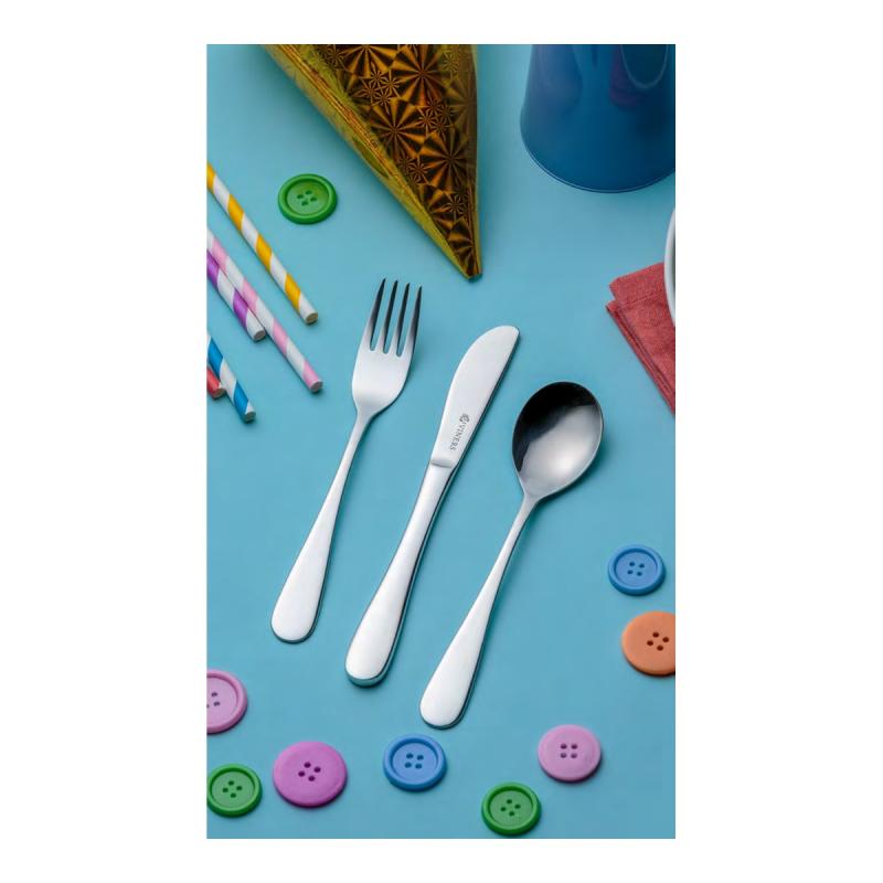 Preview: Viners Baby-Besteck 3er-Set Edelstahl/Kunststoff