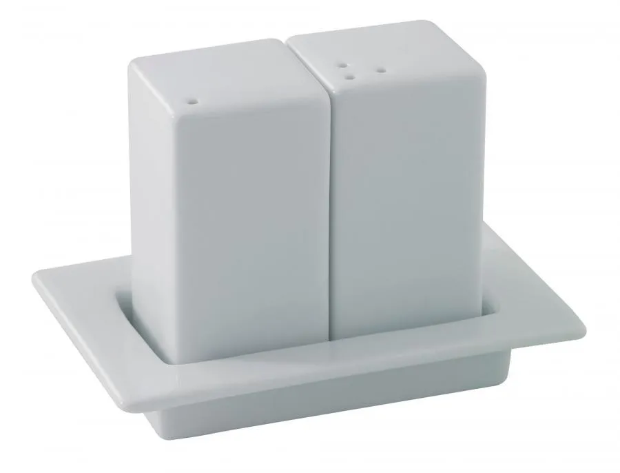 SALZ / PFEFFER AUF TABLETT Weiss SET 3 tlg.