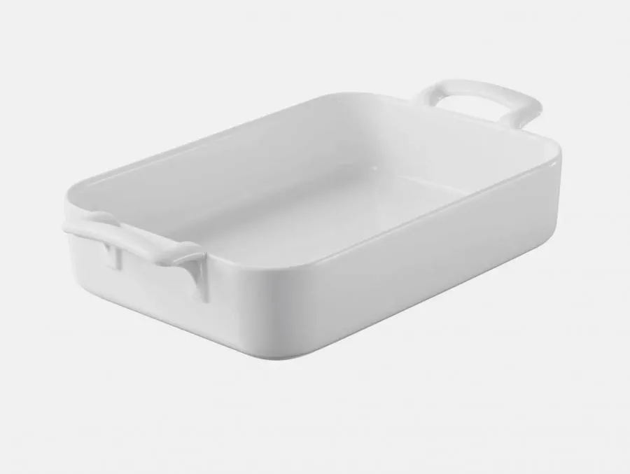 AUFLAUFFORM 250 cl RECHTECKIG Weiss 