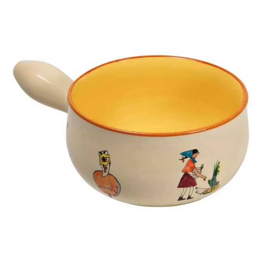 Caquelon/ Fonduetopf Carigiet Ursli ø 20cm Caquelon/ Fonduetopf Carigiet Ursli ø 20cm