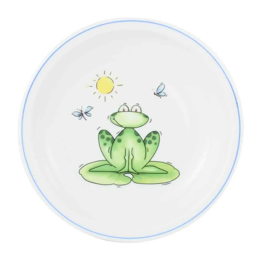 Teller flach 20 cm Frosch