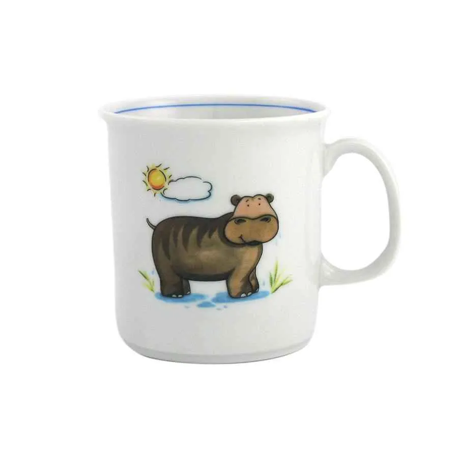 Becher mit Henkel 0,21 l Nilpferd Becher mit Henkel 0,21 l Nilpferd