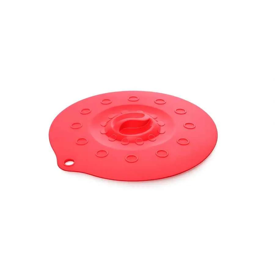 Silikondeckel 18cm „FUNNY KITCHEN“ rot