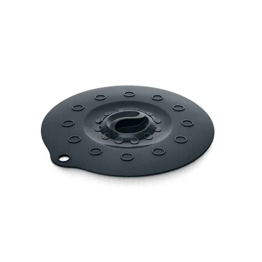 Silikondeckel 18cm „FUNNY KITCHEN“ schwarz