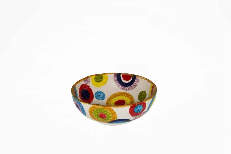 Schale flach  rund 21cm handbemalt „Circolo“