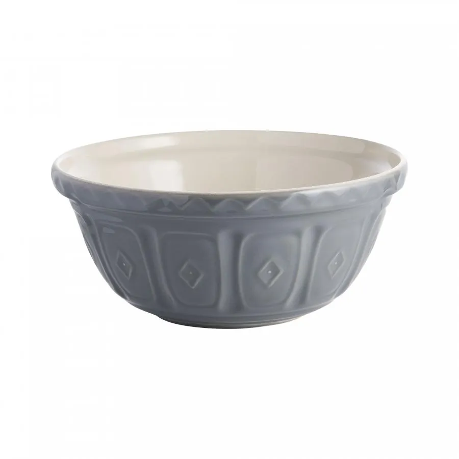 Rührschüssel aus Steingut, grau, 4 Liter 