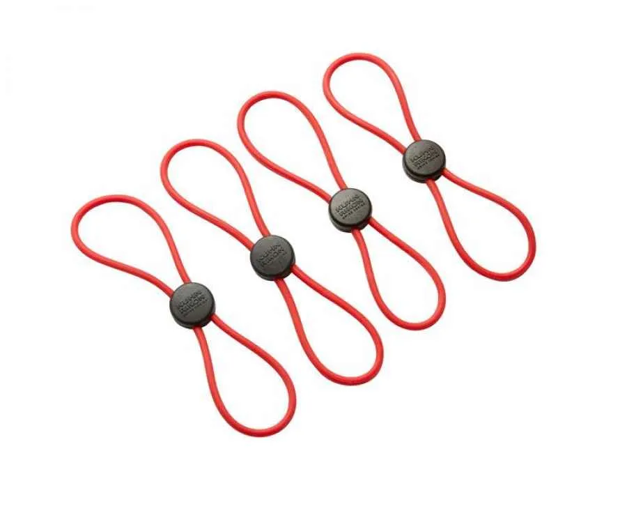 Elastische Schnellverschlüsse 4er-Set rot Elastische Schnellverschlüsse 4er-Set rot