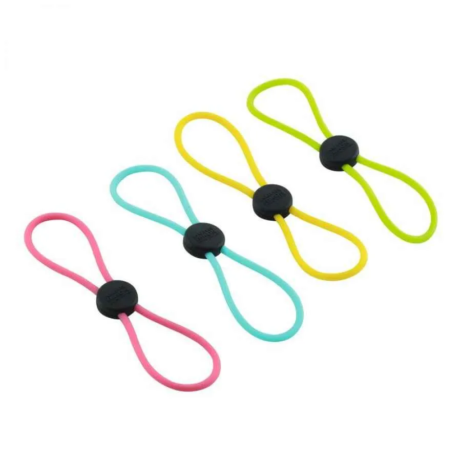 Elastische Schnellverschlüsse 4er-Set Leuchtfarben Elastische Schnellverschlüsse 4er-Set Leuchtfarben