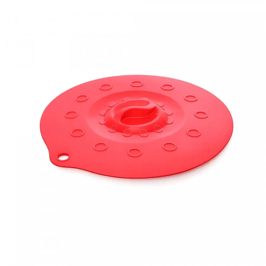 Silikondeckel 23cm „FUNNY KITCHEN“ rot