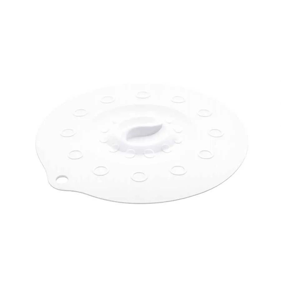 Silikondeckel 23cm „FUNNY KITCHEN“ weiß