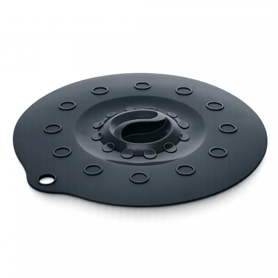 Silikondeckel 29cm „FUNNY KITCHEN“ schwarz