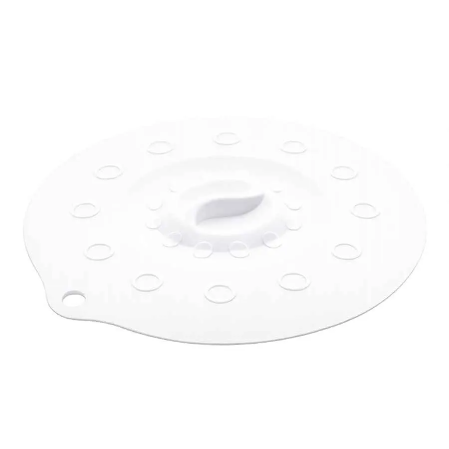 Silikondeckel 29cm „FUNNY KITCHEN“ weiß
