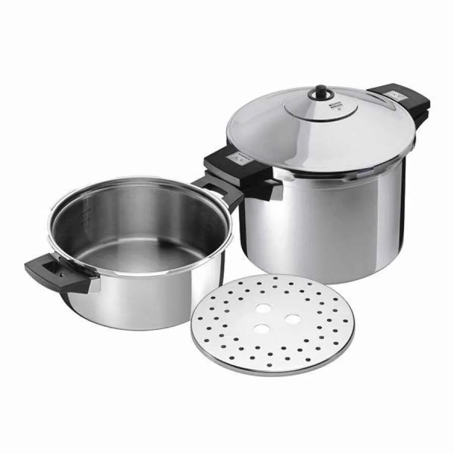 Set Schnellkochtöpfe DUROMATIC® Inox Seitengriffmodelle 4L & 6L/24cm Set Schnellkochtöpfe DUROMATIC® Inox Seitengriffmodelle 4L & 6L/24cm