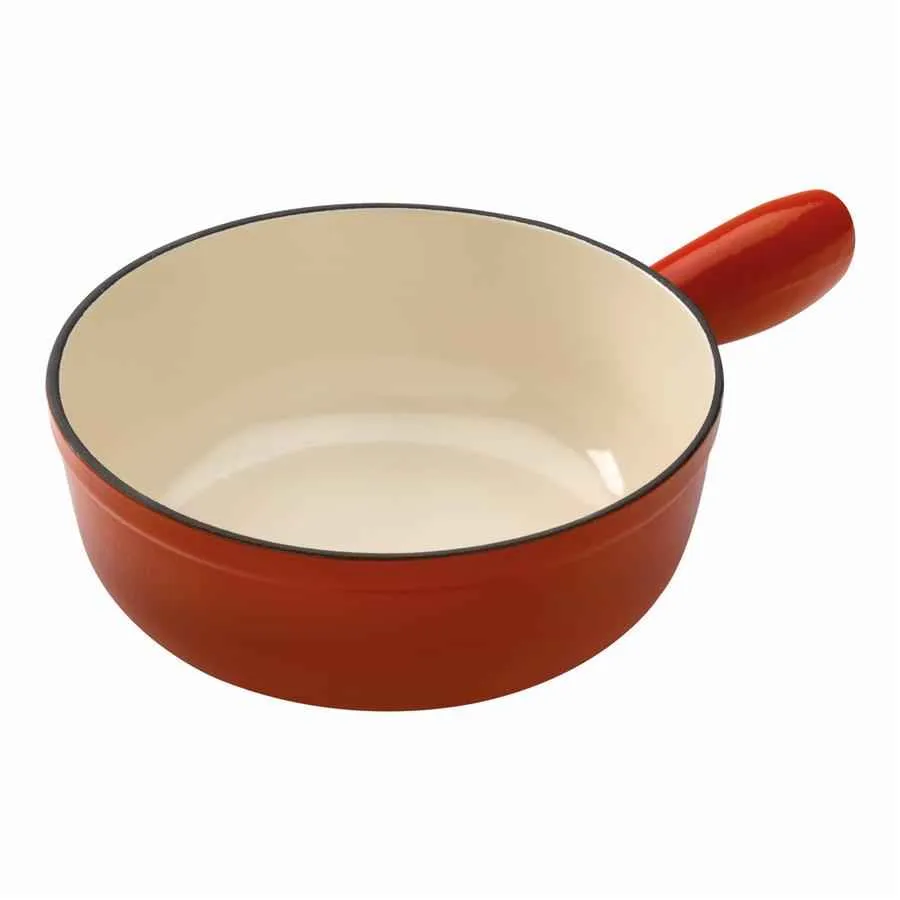 Caquelon/ Fonduetopf Induktion Gusseisen rot 20 cm Caquelon/ Fonduetopf Induktion Gusseisen rot 20 cm