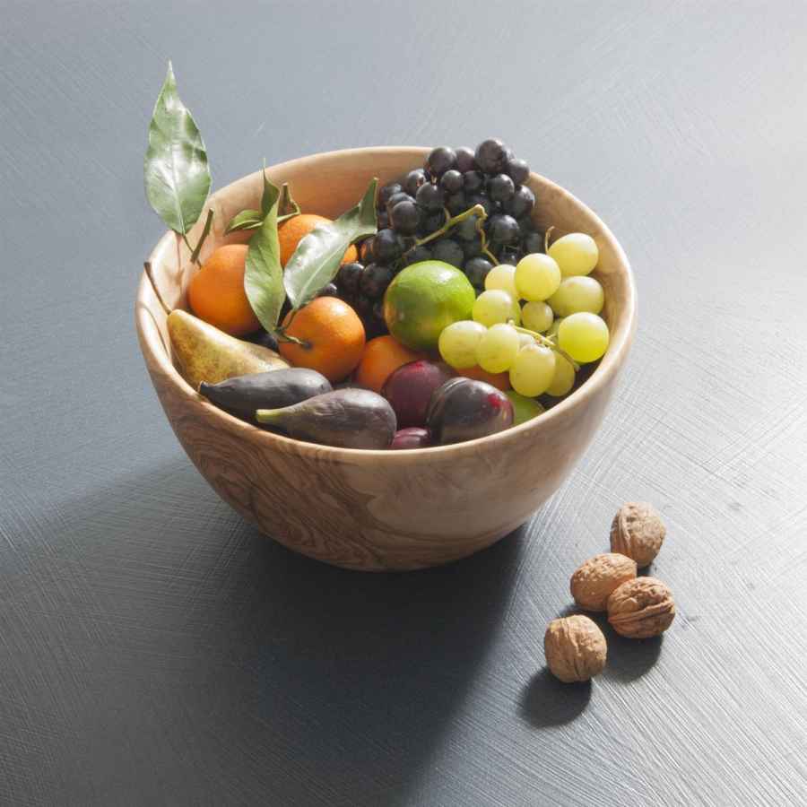 Obstschale, Olivenholz Ø 15-16 cm Obstschale, Olivenholz Ø 15-16 cm