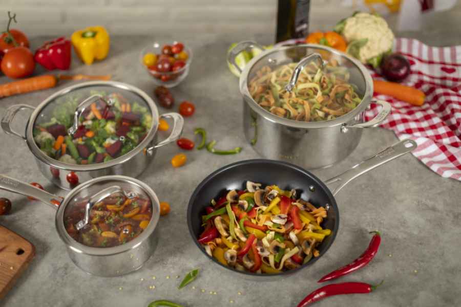 ALLROUND Servierpfanne antihaftbeschichtet inkl Deckel 3.0 L · Ø 24 cm Inox 18/10 Kuhn Rikon