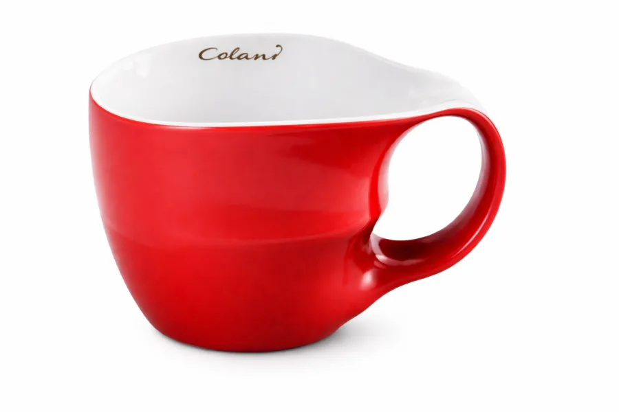 Luigi Colani Porzellan Jumbotasse rot ohne Untertasse
