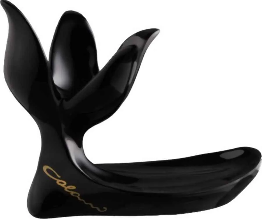 Luigi Colani Porzellan Eierbecher Set 2 tlg. schwarz