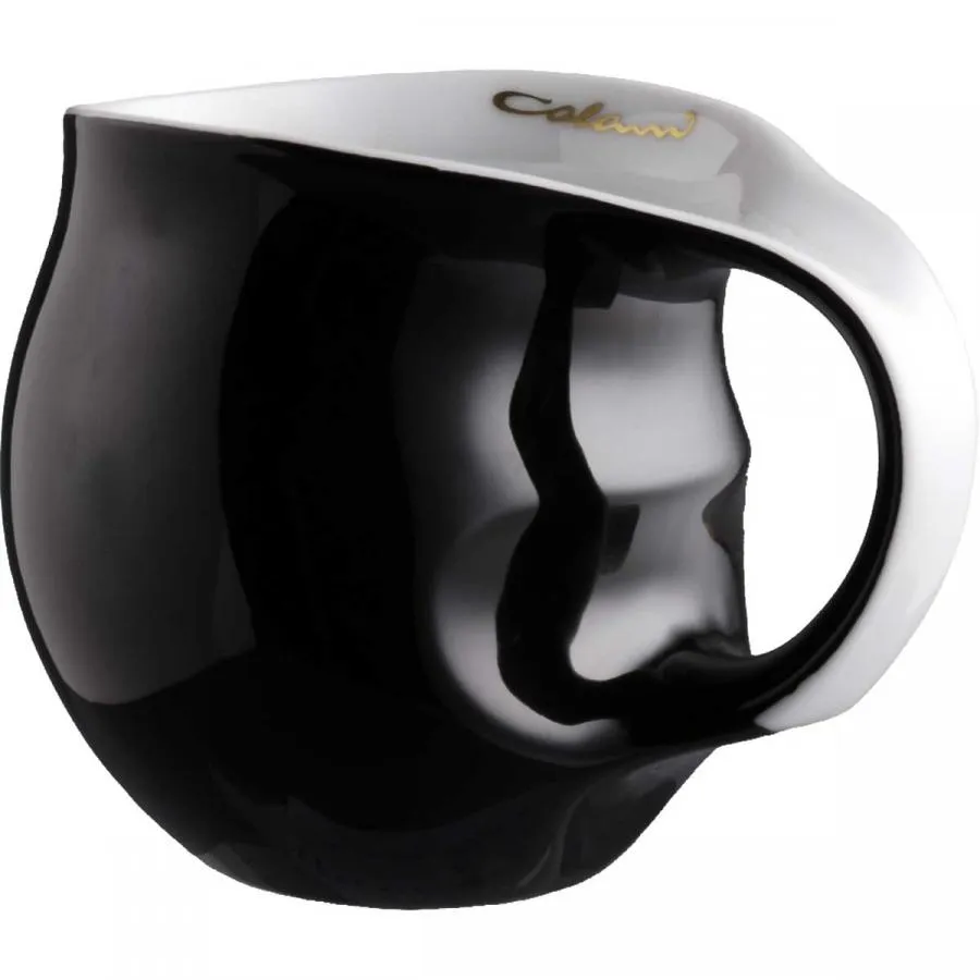 Luigi Colani Porzellan Kaffeebecher schwarz