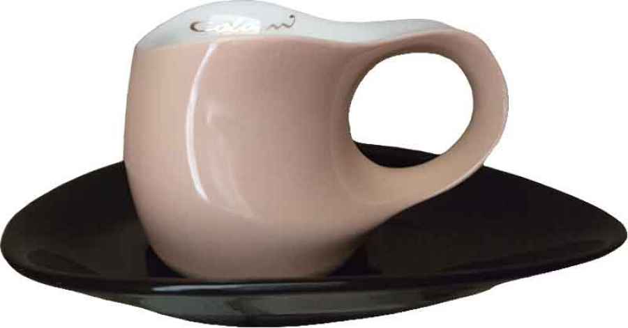 Luigi Colani Porzellan Espressissimo - Tasse 4 tlg. sand