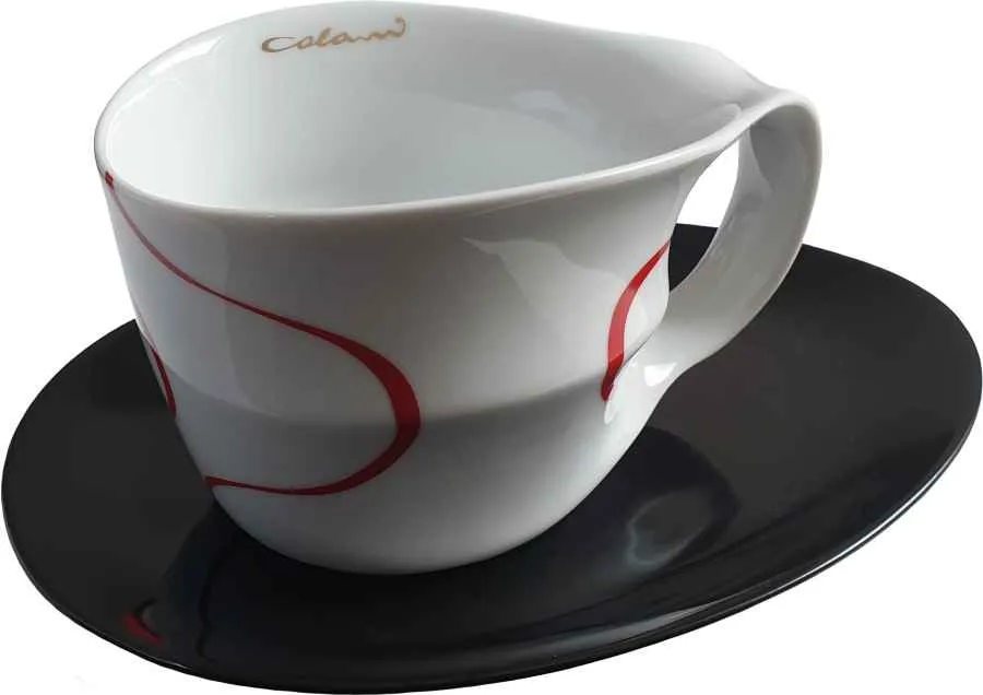 Luigi Colani Porzellan Jumbotasse loop red