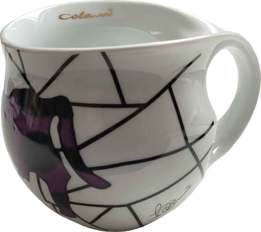 Luigi Colani Porzellan Kaffeebecher XXL Cow violet