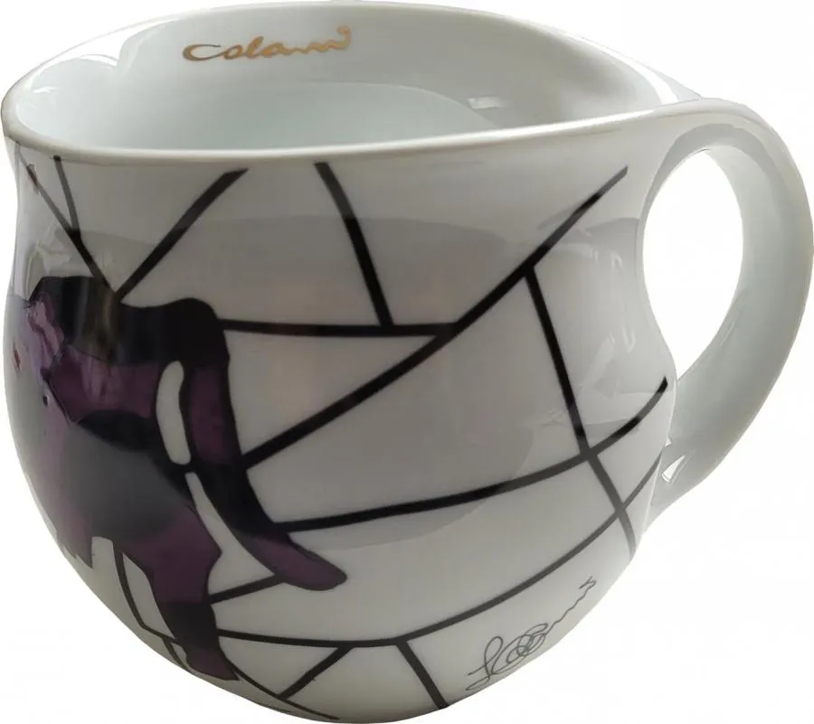 Luigi Colani Porzellan Kaffeebecher XXL Cow violet