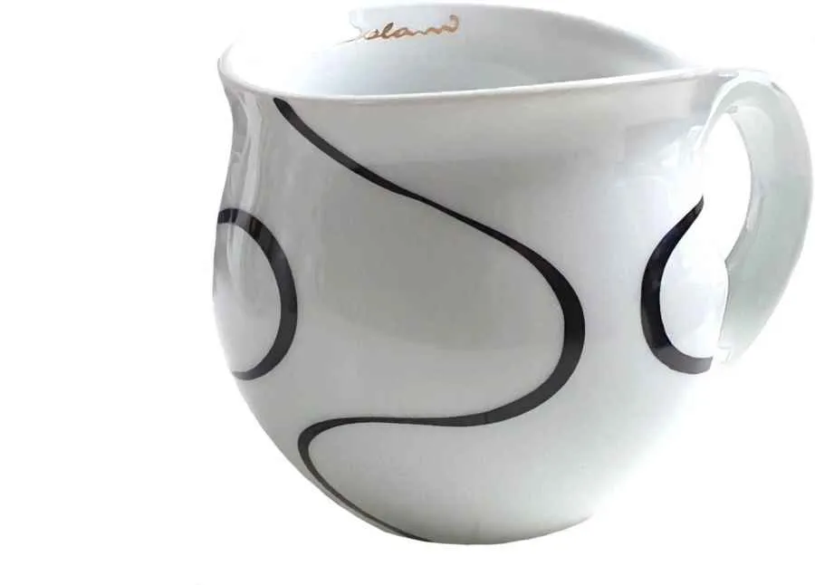 Luigi Colani Porzellan Kaffeebecher XXL Loop black Luigi Colani Porzellan Kaffeebecher XXL Loop black