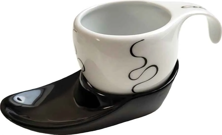 Espressotasse Vision 2tlg Loop black/black Espressotasse Vision 2tlg Loop black/black