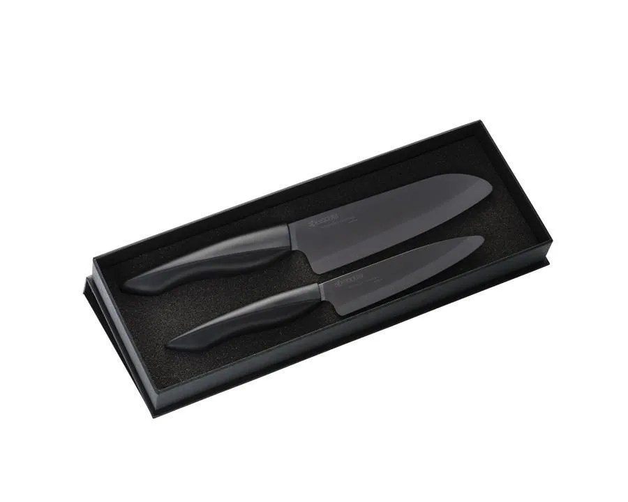 KYOCERA SHIN Keramik-Messer-Geschenkset, Santokumesser & Gemüsemesser KYOCERA SHIN Keramik-Messer-Geschenkset, Santokumesser & Gemüsemesser