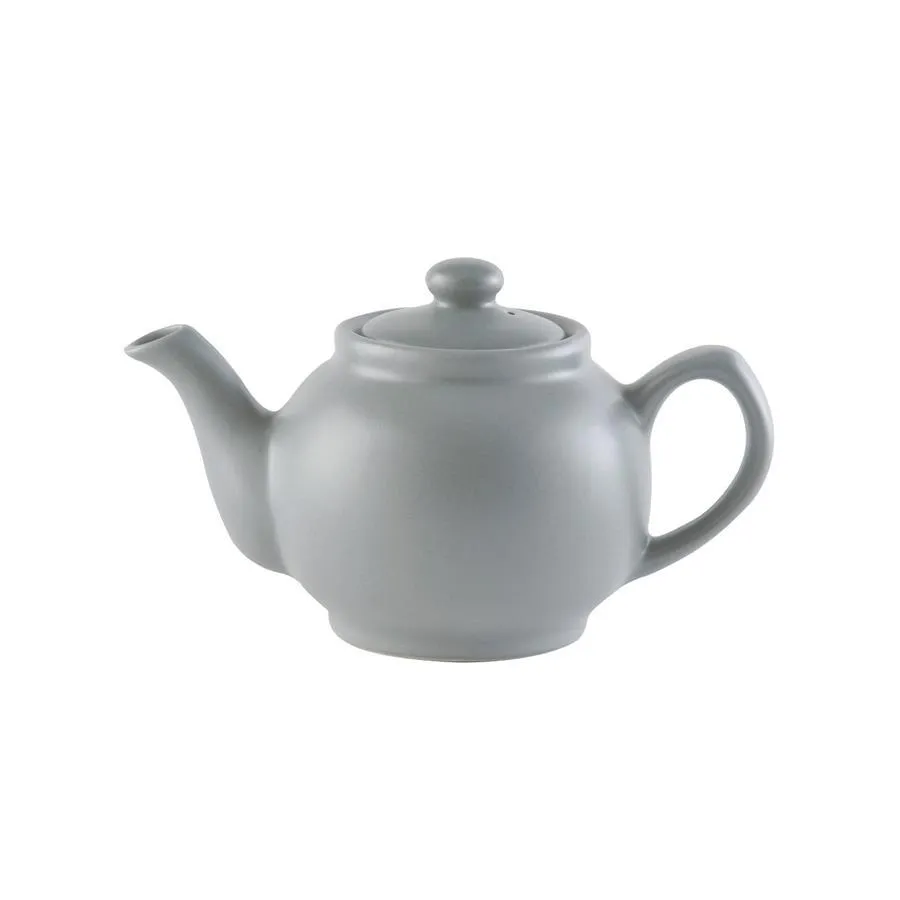 Teekanne 450 ml Steingut matt grau, für 2 Tassen Teekanne 450 ml Steingut matt grau, für 2 Tassen
