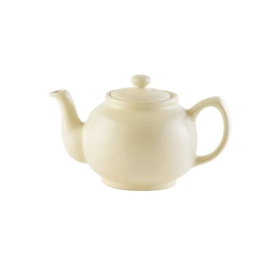 Teekanne 450 ml Steingut matt creme, für 2 Tassen Teekanne 450 ml Steingut matt creme, für 2 Tassen