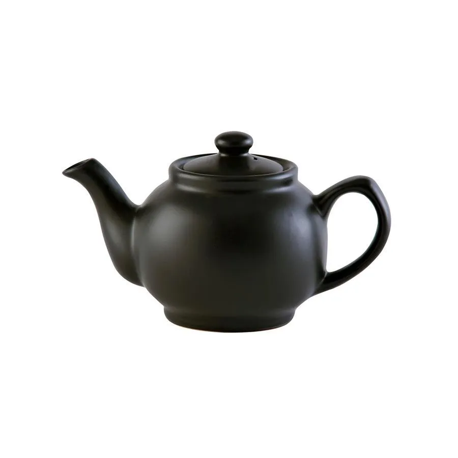 Teekanne 450 ml Steingut matt schwarz, für 2 Tassen Teekanne 450 ml Steingut matt schwarz, für 2 Tassen