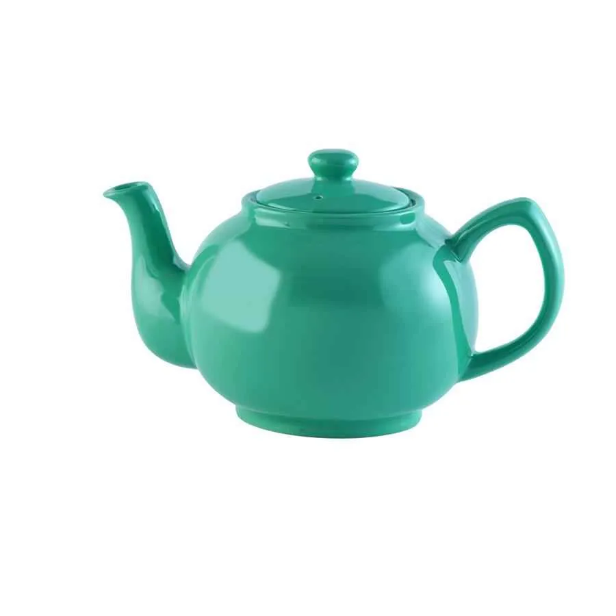 Teekanne 1100 ml Steingut glänzend jadegrün, für 6 Tassen Teekanne 1100 ml Steingut glänzend jadegrün, für 6 Tassen