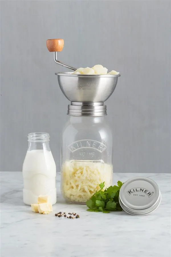 Saucenpresse (1 Liter) mit Vorratsglas und Deckel, Glas/Edelstahl, Maße: 16 x 13 x 31,5 cm Saucenpresse (1 Liter) mit Vorratsglas und Deckel, Glas/Edelstahl, Maße: 16 x 13 x 31,5 cm
