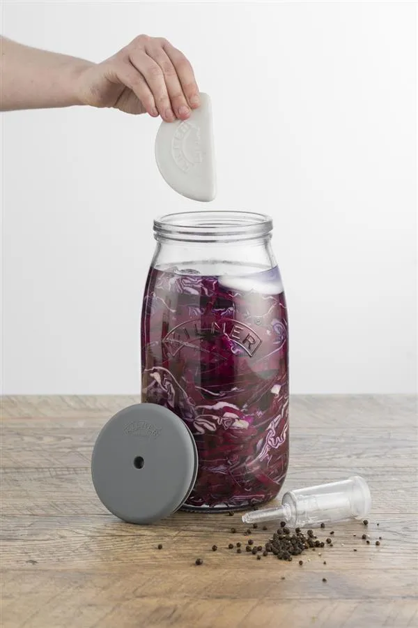 Fermentier Set, 3 Liter Einmachglas mit Gärverschluss Fermentier Set, 3 Liter Einmachglas mit Gärverschluss