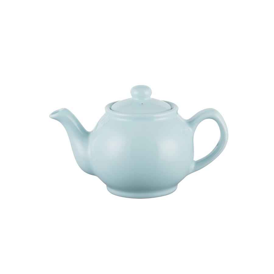 Teekanne 450 ml Steingut pastell blau, für 2 Tassen Teekanne 450 ml Steingut pastell blau, für 2 Tassen