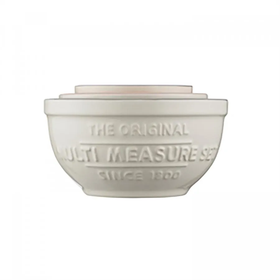 Messbecher-Set, 3 - tlg. aus Steingut