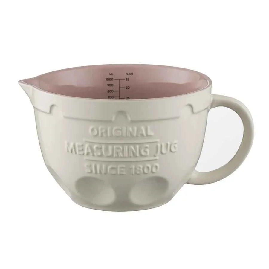 Messkrug aus Steingut, 1 Liter Messkrug aus Steingut, 1 Liter