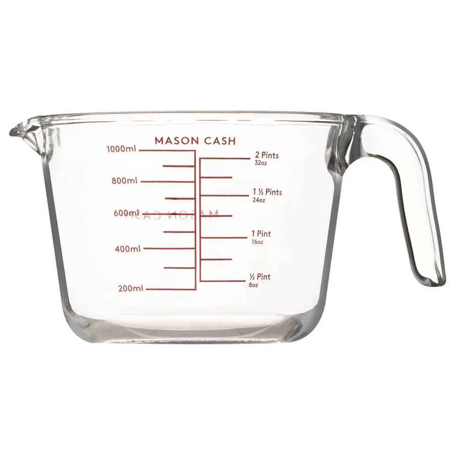 Messbehälter aus Glas, 1 Liter Messbehälter aus Glas, 1 Liter