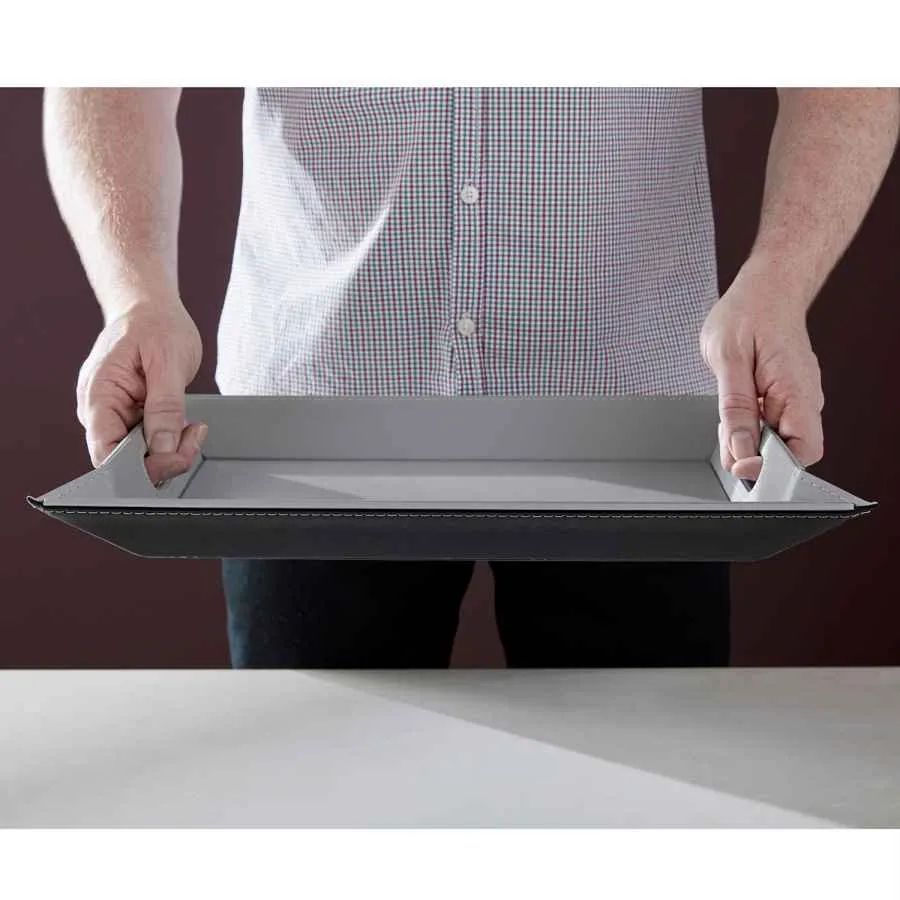 Wendetablett Grau / Schwarz 55 x 41cm Wendetablett Grau / Schwarz 55 x 41cm