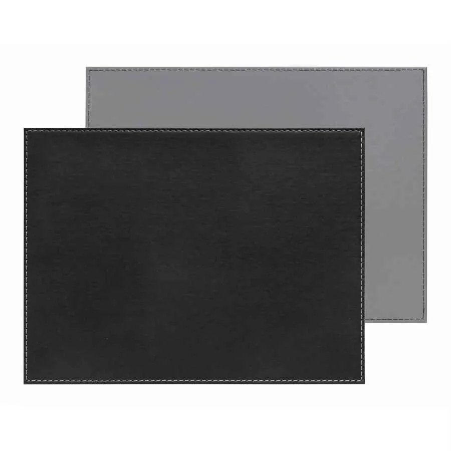 Platzset 40 x 30 cm grau / schwarz