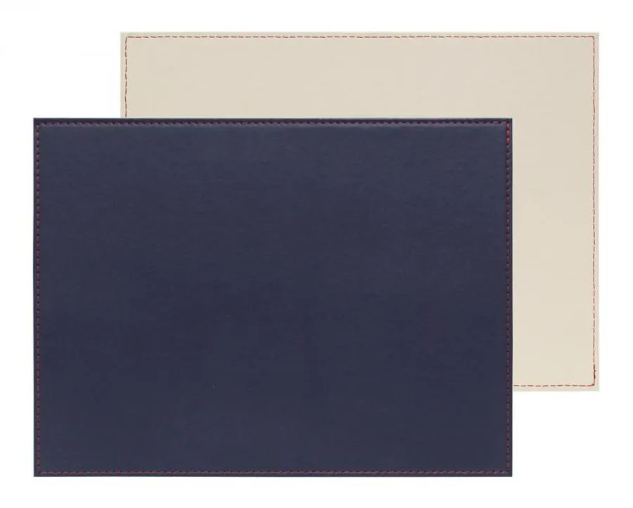 Platzset 40 x 30cm marine / elfenbein Platzset 40 x 30cm marine / elfenbein