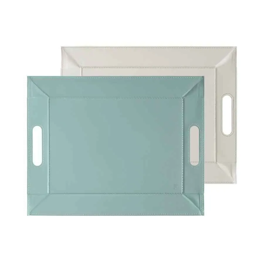 DUO - Wendetablett, klein, Mint/ Elfenbein, Kunstleder, Maße: 45 x 35 cm DUO - Wendetablett, klein, Mint/ Elfenbein, Kunstleder, Maße: 45 x 35 cm