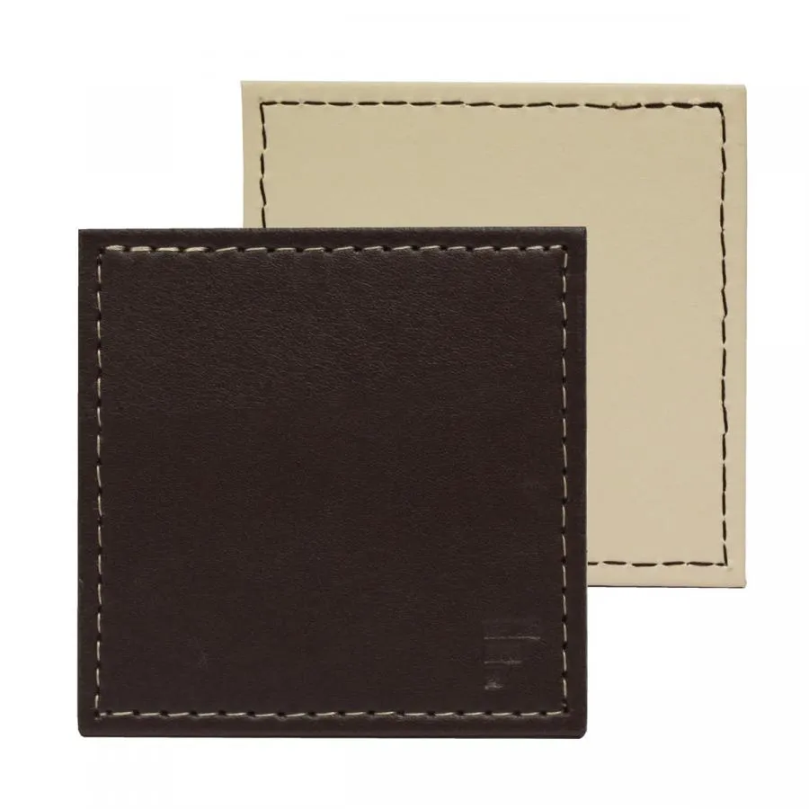 DUO - Untersetzer Schokobraun/Creme, 4er Set DUO - Untersetzer Schokobraun/Creme, 4er Set