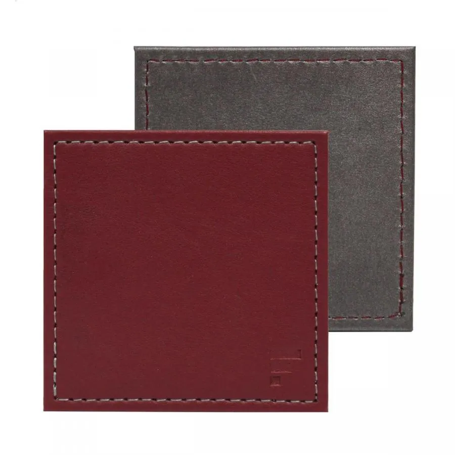 DUO - Untersetzer Burgund/Anthrazit, 4er Set DUO - Untersetzer Burgund/Anthrazit, 4er Set