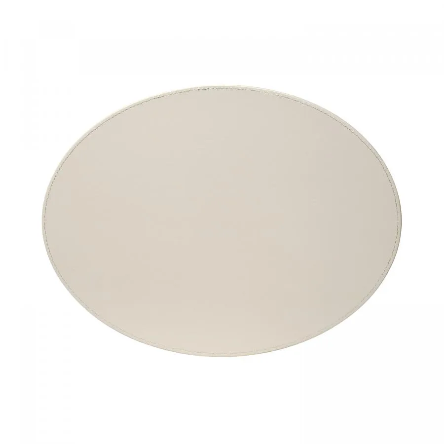 Platzset, Oval, Mint/Elfenbein 45 x 34cm