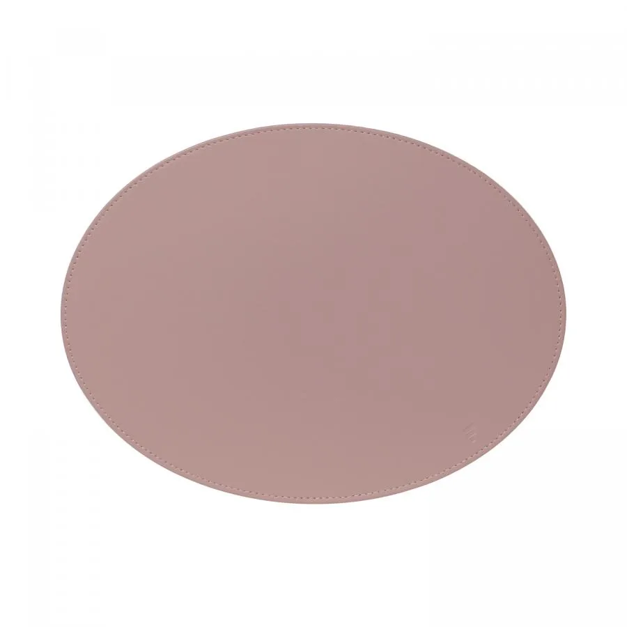 Platzset, Oval, Altrosa/Stein 45 x 34 cm