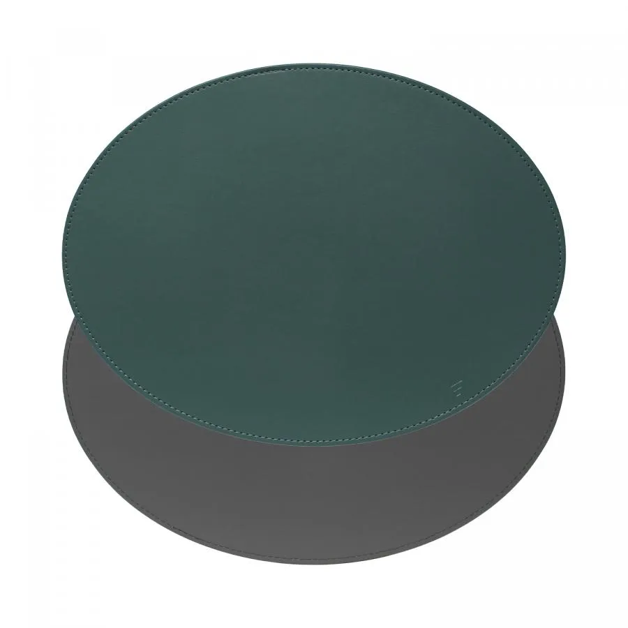 Platzset, Oval, Petrol/Anthrazit 45 x 34 cm